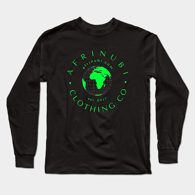 Afrinubi Clothing Company Logo Long Sleeve T-Shirt by Afrinubi™
